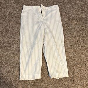 Striped White Pants